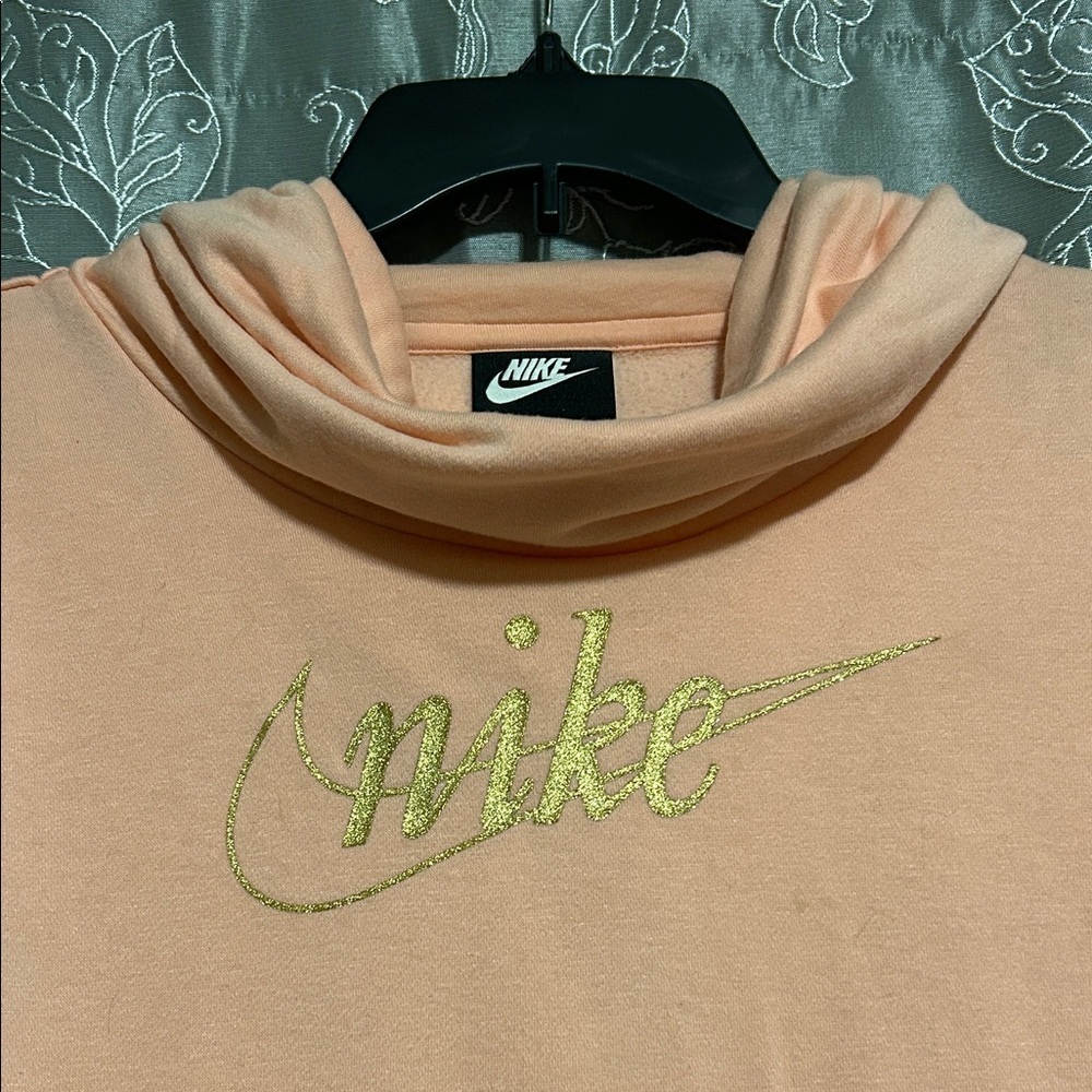 Nike Women's Light Orange Hoodie - Picture 1 of 4